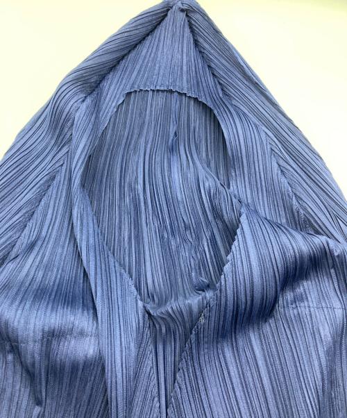 PLEATS PLEASE（プリーツプリーズ）PLEATS PLEASE (プリーツプリーズ) プリーツジャケット ブルー サイズ:3の古着・服飾アイテム