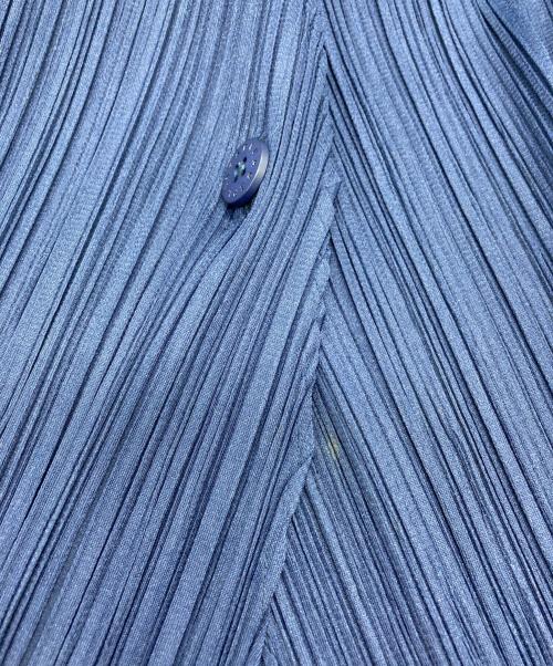 PLEATS PLEASE（プリーツプリーズ）PLEATS PLEASE (プリーツプリーズ) プリーツジャケット ブルー サイズ:3の古着・服飾アイテム