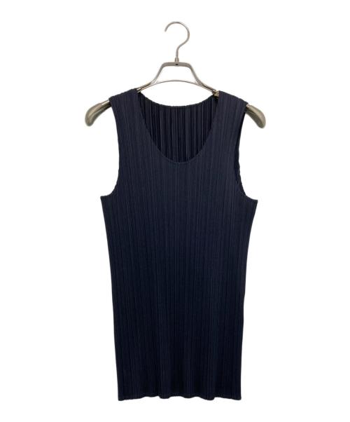 PLEATS PLEASE（プリーツプリーズ）PLEATS PLEASE (プリーツプリーズ) プリーツブラウス ネイビー サイズ:3の古着・服飾アイテム