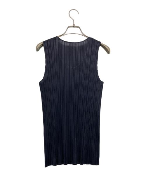 PLEATS PLEASE（プリーツプリーズ）PLEATS PLEASE (プリーツプリーズ) プリーツブラウス ネイビー サイズ:3の古着・服飾アイテム