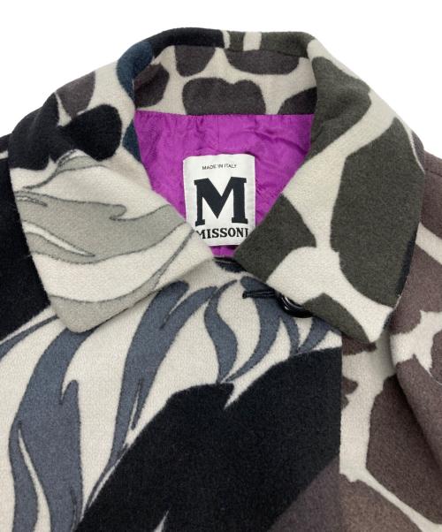 missoni（ミッソーニ）MISSONI (ミッソーニ) ステンカラーコート グレー サイズ:40の古着・服飾アイテム