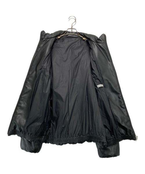 SENSE OF PLACE（センスオブプレイス）SENSE OF PLACE (センスオブプレイス) フェイクレザーダウンジャケット ブラック サイズ:Lの古着・服飾アイテム