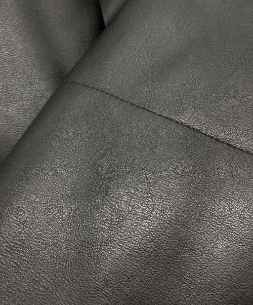 SENSE OF PLACE（センスオブプレイス）SENSE OF PLACE (センスオブプレイス) フェイクレザーダウンジャケット ブラック サイズ:Lの古着・服飾アイテム