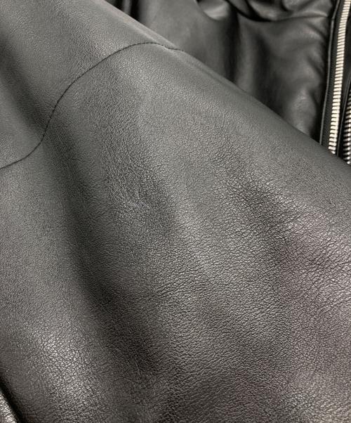 SENSE OF PLACE（センスオブプレイス）SENSE OF PLACE (センスオブプレイス) フェイクレザーダウンジャケット ブラック サイズ:Lの古着・服飾アイテム