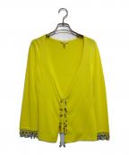 ESCADAエスカーダ）の古着「装飾デザインカーディガン」｜イエロー