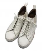 Alfredo BANNISTERアルフレッドバニスター）の古着「ミドルカットレザースニーカー」｜ホワイト