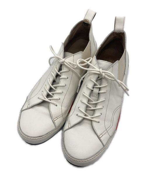 Alfredo BANNISTER（アルフレッドバニスター）alfredo BANNISTER (アルフレッドバニスター) ミドルカットレザースニーカー ホワイト サイズ:40の古着・服飾アイテム