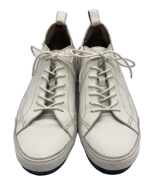 Alfredo BANNISTER（アルフレッドバニスター）alfredo BANNISTER (アルフレッドバニスター) ミドルカットレザースニーカー ホワイト サイズ:40の古着・服飾アイテム