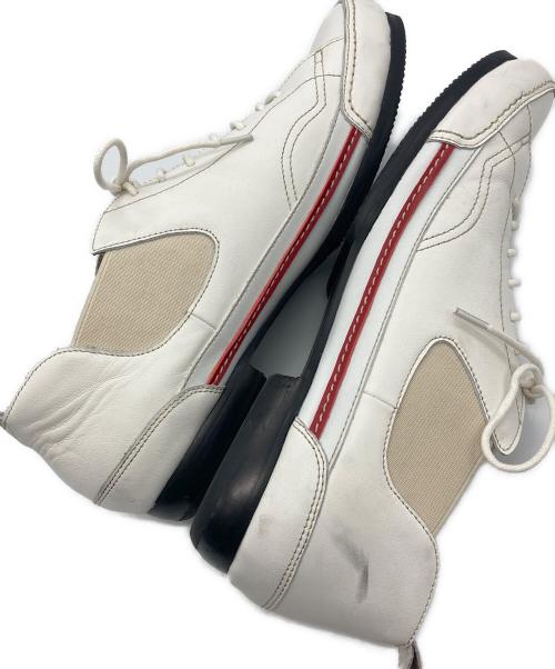 Alfredo BANNISTER（アルフレッドバニスター）alfredo BANNISTER (アルフレッドバニスター) ミドルカットレザースニーカー ホワイト サイズ:40の古着・服飾アイテム