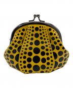 yayoi kusamaヤヨイクサマ）の古着「南瓜（かぼちゃ）がま口財布」｜イエロー