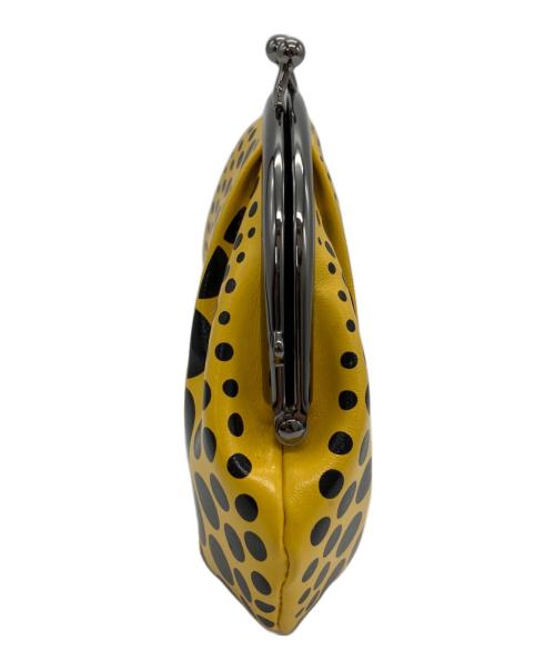 yayoi kusama（ヤヨイクサマ）yayoi kusama (ヤヨイクサマ) 南瓜（かぼちゃ）がま口財布 イエローの古着・服飾アイテム