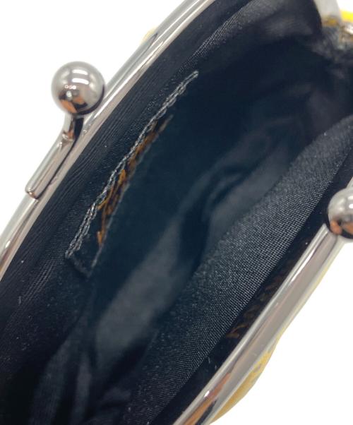 yayoi kusama（ヤヨイクサマ）yayoi kusama (ヤヨイクサマ) 南瓜（かぼちゃ）がま口財布 イエローの古着・服飾アイテム