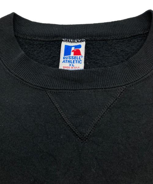 RUSSELL ATHLETIC（ラッセルアスレチック）RUSSELL ATHLETIC (ラッセルアスレチック) プリントスウェット ブラック サイズ:XLの古着・服飾アイテム