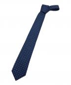 HERMESエルメス）の古着「シルクツイルタイ 《ラブ・ラブ》」｜ブルー