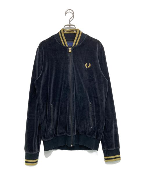 FRED PERRY（フレッドペリー）FRED PERRY (フレッドペリー) トラックジャケット ブラック×イエロー サイズ:Sの古着・服飾アイテム