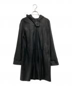 BALMAINバルマン）の古着「レザーコート」｜ブラック