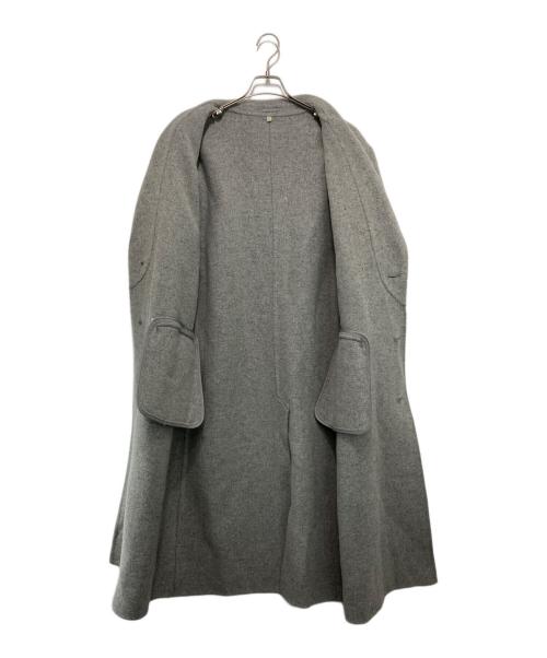 無印良品（ムジルシリョウヒン）無印良品 (ムジルシリョウヒン) カシミヤブレンドチェスターコート グレー サイズ:Lの古着・服飾アイテム