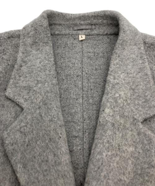 無印良品（ムジルシリョウヒン）無印良品 (ムジルシリョウヒン) カシミヤブレンドチェスターコート グレー サイズ:Lの古着・服飾アイテム