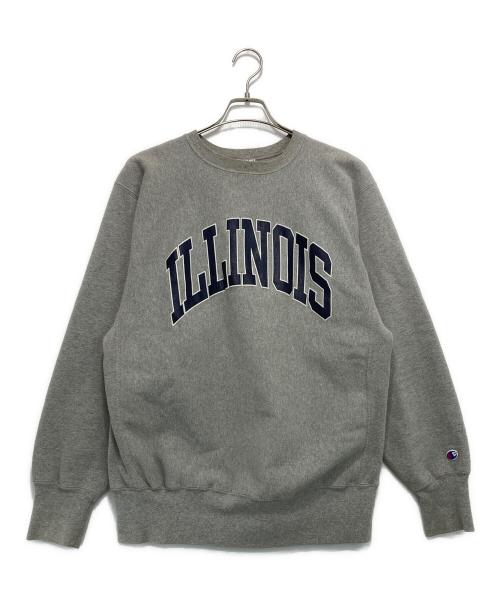 Champion REVERSE WEAVE（チャンピオン リバース ウィーブ）Champion REVERSE WEAVE (チャンピオン リバース ウィーブ) ［OLD］90's カレッジロゴスウェット グレー サイズ:XLの古着・服飾アイテム