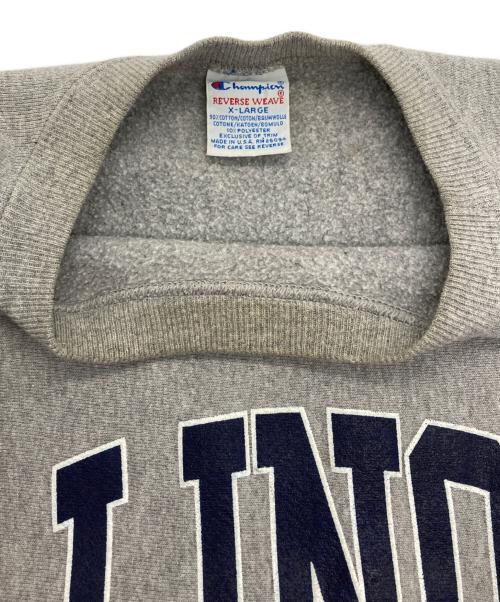 Champion REVERSE WEAVE（チャンピオン リバース ウィーブ）Champion REVERSE WEAVE (チャンピオン リバース ウィーブ) ［OLD］90's カレッジロゴスウェット グレー サイズ:XLの古着・服飾アイテム