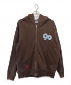 90909090）の古着「ジップパーカー」｜ブラウン