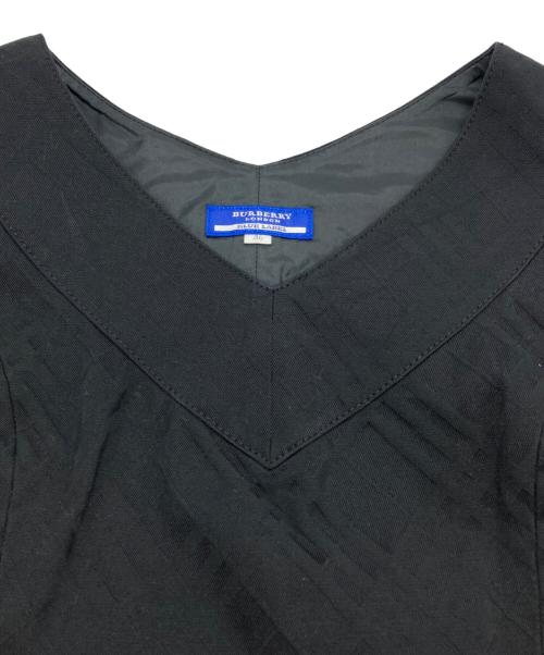 BURBERRY BLUE LABEL（バーバリーロンドンブルーレーベル）BURBERRY BLUE LABEL (バーバリーロンドンブルーレーベル) ノースリーブワンピース ブラック サイズ:36の古着・服飾アイテム