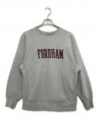 Champion REVERSE WEAVEチャンピオン リバース ウィーブ）の古着「90's染み込みプリントヴィンテージスウェット」｜グレー