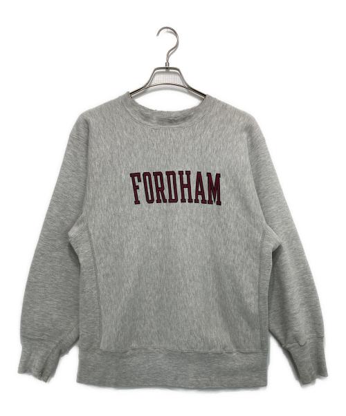 Champion REVERSE WEAVE（チャンピオン リバース ウィーブ）Champion REVERSE WEAVE (チャンピオン リバース ウィーブ) 90's染み込みプリントヴィンテージスウェット グレー サイズ:Lの古着・服飾アイテム