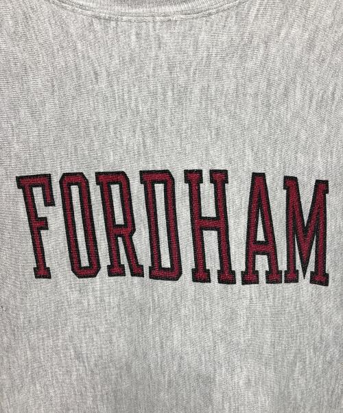 Champion REVERSE WEAVE（チャンピオン リバース ウィーブ）Champion REVERSE WEAVE (チャンピオン リバース ウィーブ) 90's染み込みプリントヴィンテージスウェット グレー サイズ:Lの古着・服飾アイテム