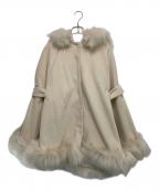 ROYAL PARTYロイヤルパーティ）の古着「ファーケープコート」｜ベージュ