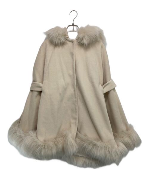 ROYAL PARTY（ロイヤルパーティ）ROYAL PARTY (ロイヤルパーティ) ファーケープコート ベージュ サイズ:FREEの古着・服飾アイテム