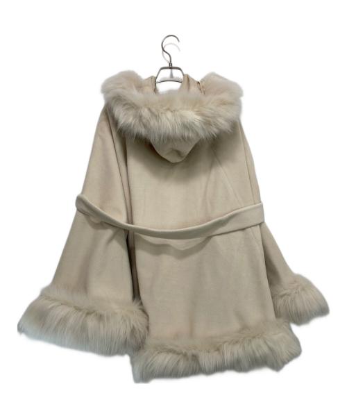 ROYAL PARTY（ロイヤルパーティ）ROYAL PARTY (ロイヤルパーティ) ファーケープコート ベージュ サイズ:FREEの古着・服飾アイテム