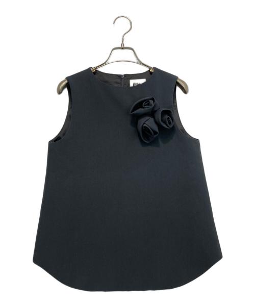 Bibiy.（ビビィ）Bibiy. (ビビィ) ステファニーフラワーコサージュトップス/ノースリーブブラウス グレー サイズ:Fの古着・服飾アイテム