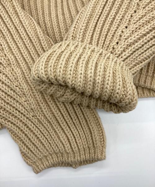 Acne studios（アクネ ストゥディオズ）ACNE STUDIOS (アクネ ストゥディオス) Natural Rib-knit Sweater ブラウン サイズ:M 未使用品の古着・服飾アイテム