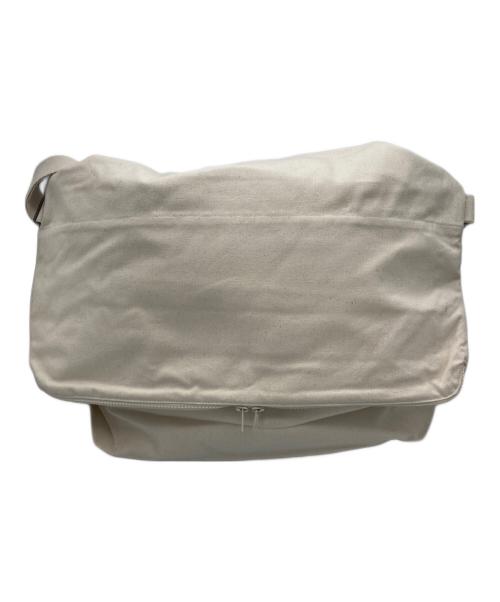 YOHJI YAMAMOTO（ヨウジヤマモト）YOHJI YAMAMOTO (ヨウジヤマモト) NOVELTY MESSENGER BAG/シグネチャーショルダーバッグ ベージュの古着・服飾アイテム