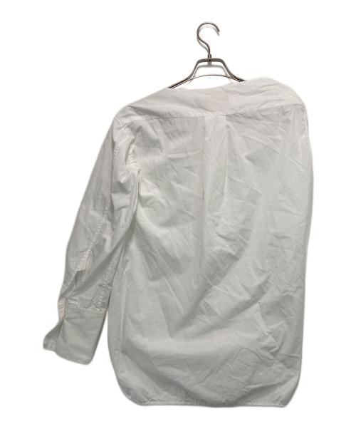 TAKESHI KOSAKA by Y's Pink Label（タケシコウサカ バイ ワイズピンクレーベル）TAKESHI KOSAKA by Y's Pink Label (タケシコウサカ バイ ワイズピンクレーベル) サイドスリットコットンアシンメトリーシャツ ホワイト サイズ:1の古着・服飾アイテム