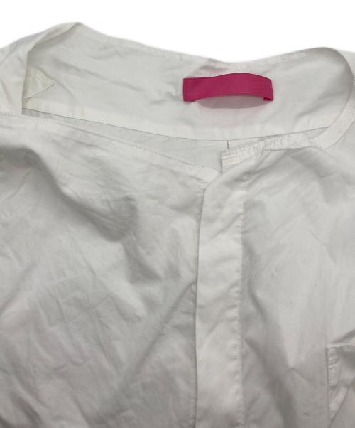 TAKESHI KOSAKA by Y's Pink Label（タケシコウサカ バイ ワイズピンクレーベル）TAKESHI KOSAKA by Y's Pink Label (タケシコウサカ バイ ワイズピンクレーベル) サイドスリットコットンアシンメトリーシャツ ホワイト サイズ:1の古着・服飾アイテム