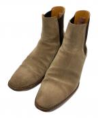 Saint Laurent Parisサンローランパリ）の古着「スエードレザーサイドゴアブーツ」｜ベージュ