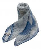 CELINEセリーヌ）の古着「総柄スカーフ」｜ブルー