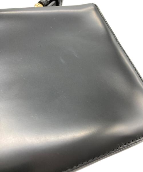 PRADA（プラダ）PRADA (プラダ) リボン パテントレザー ミニハンドバッグ ブラックの古着・服飾アイテム