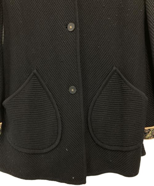 LEONARD（レオナール）LEONARD (レオナール) ニットジャケット ブラック サイズ:13ARの古着・服飾アイテム