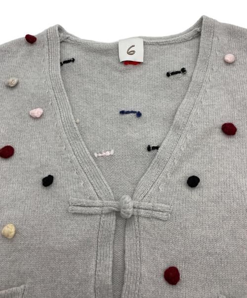 6(ROKU) BEAUTY&YOUTH（ロク ビューティーアンドユース）6(ROKU) BEAUTY&YOUTH (ロク ビューティーアンドユース) WOOL NYLON COLOR POP VEST グレー サイズ:-の古着・服飾アイテム