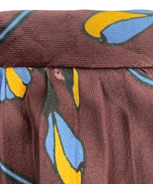 ANAYI（アナイ）ANAYI (アナイ) 総柄プリーツスカート パープル サイズ:36の古着・服飾アイテム