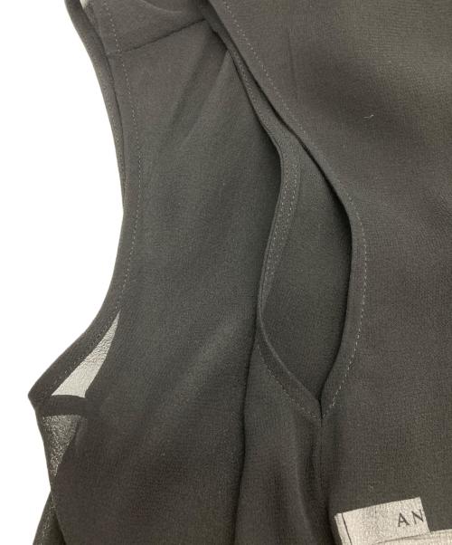 ANAYI（アナイ）ANAYI (アナイ) ノースリーブシアーブラウス ブラック サイズ:38の古着・服飾アイテム