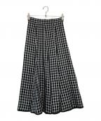 ANAYIアナイ）の古着「チェックスカート」｜ブラック×ホワイト