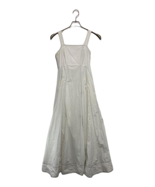 emmi atelier（エミアトリエ）emmi atelier (エミアトリエ) アウトステッチSetupワンピース ホワイトの古着・服飾アイテム
