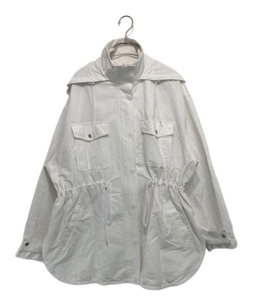 earthy（アーシー）earthy (アーシー) ジップジャケット ホワイト サイズ:Ｆの古着・服飾アイテム