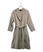 INDIVIインディヴィ）の古着「リバーテーラードロングコート」｜ベージュ