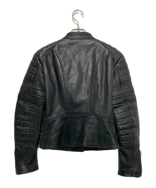 CELINE（セリーヌ）CELINE (セリーヌ) Biker Leather Riders Jacket/ライダースジャケット ブラック サイズ:38の古着・服飾アイテム