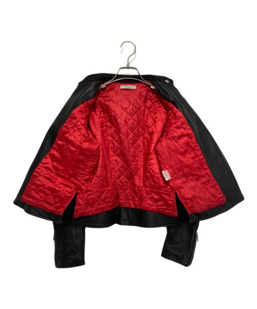 CELINE（セリーヌ）CELINE (セリーヌ) Biker Leather Riders Jacket/ライダースジャケット ブラック サイズ:38の古着・服飾アイテム